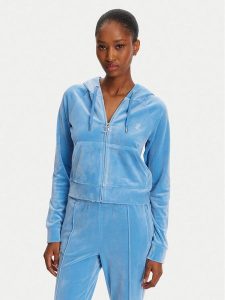 Juicy Couture Bluza Madison JCWA122001 Niebieski Slim Fit. Niebieskie bluzy Juicy Couture, xs, bez wzorów, z syntetyku, bez kaptura. Za 369,99 zł.