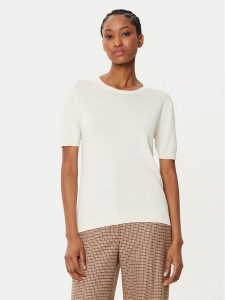 Weekend Max Mara Sweter Zibetto 2515361041 Écru Regular Fit. Swetry klasyczne Weekend Max Mara, l, z bawełny, bez kołnierzyka. Za 439,99 zł.