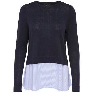 Only Damski Nowy Oxford L / S Pullover Knt Night Sky (Rozmiar S). Swetry klasyczne marki ONLY. W wyprzedaży za 95,00 zł.