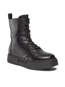 Jenny Fairy Trzewiki WS5895-04 Czarny. Czarne botki Jenny Fairy, bez wzorów, ze skóry, bez obcasa, na płaskiej podeszwie, bez zapięcia. Za 179,99 zł.