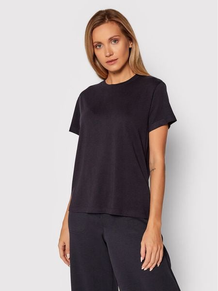 Marc O'Polo T-Shirt B01 2100 51117 Granatowy Regular Fit. Niebieskie t-shirty Marc O'Polo, m, bez wzorów, z bawełny, bez kołnierzyka, bez ramiączek. Za 109,99 zł.