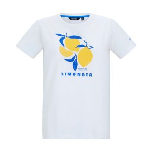 T-shirt Damski Cytrynowa Filandra VX Limonata. Białe t-shirty Regatta, bez wzorów, bez kołnierzyka, bez ramiączek. Za 67,99 zł.