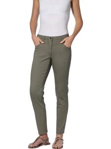 WITT WEIDEN Dżinsy - Slim fit - w kolorze oliwkowym rozmiar: 42. Zielone jeansy WITT WEIDEN, bez wzorów. Za 87,81 zł.