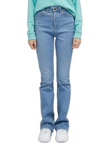 Lee Dżinsy - Bootcut fit - w kolorze błękitnym rozmiar: W31/L33. Niebieskie jeansy Lee, bez wzorów. Za 130,99 zł.