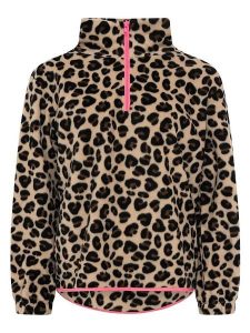 Zwillingsherz Bluza polarowa "Leo Classic" w kolorze beżowym rozmiar: M. Brązowe bluzy Zwillingsherz, m, bez wzorów, z polaru, bez kaptura. Za 179,22 zł.