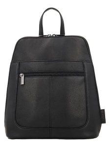 Beagles Skórzany plecak "Benidorm" w kolorze czarnym - 25 x 29 x 9 cm rozmiar: onesize. Czarne plecaki Beagles. Za 173,99 zł.