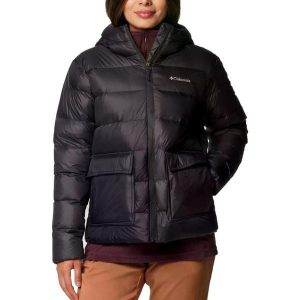 Kurtka COLUMBIA HARMONY FALLS HOODED DOWN Czarny. Czarne kurtki Columbia, bez wzorów, z syntetyku, bez kaptura. Za 599,00 zł.