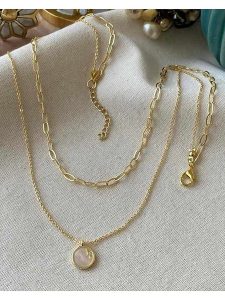 Luseera Pozłacany naszyjnik z zawieszką - dł. 55 cm rozmiar: onesize. Białe naszyjniki Luseera, z perłą, pozłacane. Za 65,85 zł.