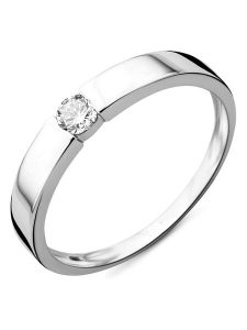 Diamant Exquis Złoty pierścionek z diamentem rozmiar: 56. Szare pierścionki Diamant Exquis, z diamentem, złote. Za 3 001,99 zł.