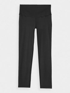 4F Legginsy sportowe w kolorze czarnym rozmiar: M. Czarne legginsy 4f, m, bez wzorów, z materiału, z podwyższonym stanem, outdoorowe. Za 83,42 zł.