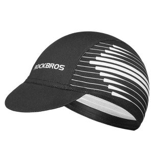 Czapka rowerowa Rockbros MZ10023 z daszkiem - czarna. Czarne czapki ROCKBROS, bez wzorów, z materiału, eleganckie. Za 75,60 zł.
