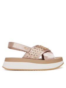 Liu Jo Sandały Dreamy Sandal 02 BA5089 TX001 Różowy. Czerwone sandały Liu Jo, bez wzorów, z materiału, bez obcasa, na płaskiej podeszwie, bez zapięcia. Za 469,99 zł.