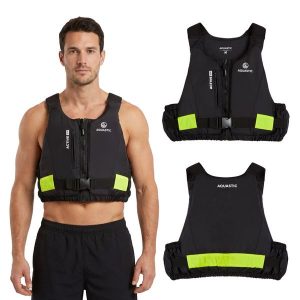 Kamizelka asekuracyjna AQUASTIC Active 50N. Czarne kamizelki AQUASTIC, xl, bez wzorów, bez kołnierzyka, bez ramiączek, bez kaptura. Za 199,99 zł.