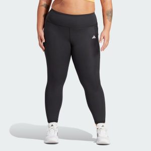 Legginsy Optime Full-Length (Plus Size). Czarne legginsy ADIDAS, bez wzorów, z materiału. Za 259,00 zł.