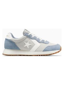 Converse Skórzane sneakersy "Omega" w kolorze szaro-biało-błękitnym rozmiar: 37. Niebieskie trampki Converse, bez wzorów, bez zapięcia. Za 204,95 zł.