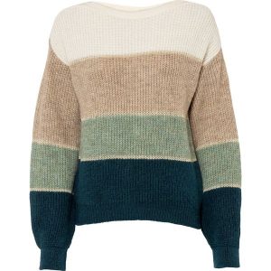 Sweter. Brązowe swetry klasyczne bonprix, bez kołnierzyka. Za 112,99 zł.
