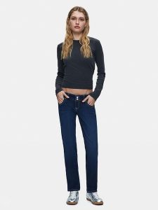LTB Dżinsy "Molly 200" - Slim fit - w kolorze granatowym rozmiar: W28/L34. Niebieskie jeansy LTB, z aplikacjami, ze skóry. Za 171,28 zł.