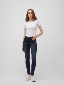 MAVI Dżinsy "Adriana" - Skinny fit - w kolorze granatowym rozmiar: W26/L30. Niebieskie jeansy Mavi, bez wzorów. Za 114,95 zł.