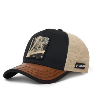 Czapka z daszkiem Capslab. Brązowe czapki CapsLab, bez wzorów. Za 143,99 zł.