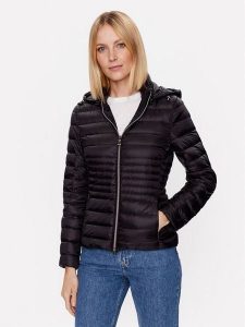 Geox Kurtka puchowa Jaysen W3525B-T2449 F9000 Czarny Regular Fit. Czarne kurtki Geox, bez wzorów, z puchu, bez kaptura. Za 589,00 zł.