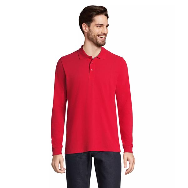 Koszulka polo z długim rękawem Sol's Prime. Czerwone bluzki SOL'S, s, bez wzorów, eleganckie, bez kołnierzyka, bez ramiączek. Za 159,00 zł.