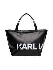 KARL LAGERFELD Torebka A3W50029 Czarny. Czarne shopper bag KARL LAGERFELD, bez wzorów, ze skóry, bez dodatków. Za 499,99 zł.