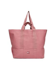 Tommy Jeans Torebka Tjw Tote Edition Canvas AW0AW17542 Różowy. Czerwone torebki klasyczne Tommy Jeans, bez wzorów, z jeansu, bez dodatków. Za 319,99 zł.