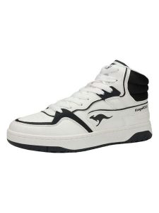 Kangaroos Sneakersy "K-Draft Tony Mid" w kolorze czarno-białym rozmiar: 42. Białe trampki KangaROOS, bez wzorów, za kostkę, bez zapięcia. Za 194,95 zł.