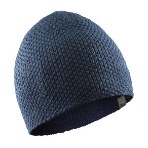 Czapka Simond Vertika France. Niebieskie czapki SIMOND, bez wzorów, z dzianiny, eleganckie. Za 69,99 zł.