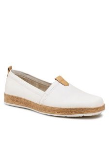 Lasocki Espadryle WI16-2202-03 Biały. Białe espadryle Lasocki, bez wzorów, ze skóry, bez obcasa. Za 131,99 zł.