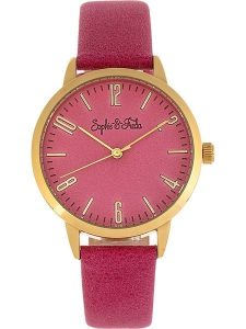Sophie & Freda Zegarek kwarcowy "Vancouver" w kolorze złoto-różowym rozmiar: onesize. Różowe, analogowe zegarki Sophie & Freda. Za 173,99 zł.