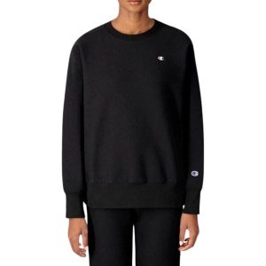 Bluza sportowa damska Champion Sweatshirt. Czarne bluzy Champion, xs, bez wzorów, z bawełny, bez kaptura. Za 207,00 zł.