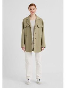 Milestone Wełniana kurtka "Ann" w kolorze khaki rozmiar: 42. Brązowe kurtki Milestone, bez wzorów, z wełny, bez kaptura. Za 347,99 zł.