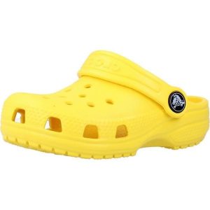 Klapki Crocs Model Classic Clog T Kolor żółty. Żółte klapki Crocs, bez wzorów, z gumy, bez obcasa. Za 175,99 zł.