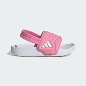 Klapki Adilette Estrap 2.0 Infants. Białe klapki ADIDAS, bez wzorów, bez obcasa. Za 99,95 zł.