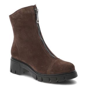 Brązowe Botki Armodo Skórzane Buty Damskie Na Obcasie. Brązowe botki Armodo, bez wzorów, bez obcasa, na obcasie, bez zapięcia. Za 529,00 zł.