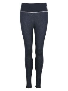 Peak Mountain Legginsy sportowe "Ashine" w kolorze czarnym rozmiar: M. Czarne legginsy Peak Mountain, bez wzorów, z materiału, z podwyższonym stanem. Za 126,99 zł.