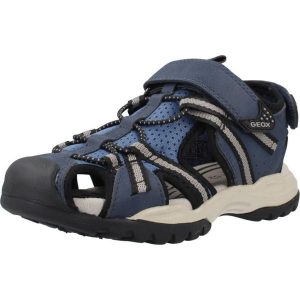 Sandały GEOX J BOREALIS B. B Niebieski. Niebieskie buty trekkingowe Geox, z syntetyku, bez zapięcia. Za 249,99 zł.