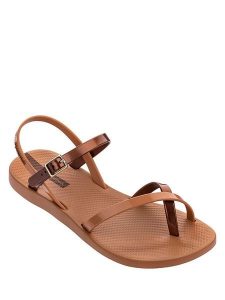 Ipanema Sandały w kolorze brązowym rozmiar: 39. Brązowe sandały Ipanema, bez wzorów, z otwartym noskiem, bez obcasa, bez zapięcia. Za 65,85 zł.