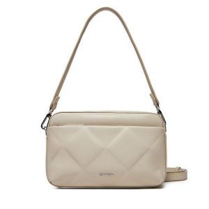 Torebka Calvin Klein. Brązowe listonoszki Calvin Klein, bez wzorów, bez dodatków. Za 279,99 zł.