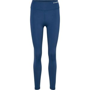 Damskie legginsy z wysokim stanem Hummel Mt Active. Niebieskie legginsy Hummel, bez wzorów, z podwyższonym stanem. Za 236,50 zł.