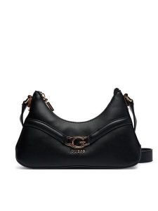 Guess Torebka Dea Mini HWBG79 93730 Czarny. Czarne listonoszki Guess, z aplikacjami, ze skóry, bez dodatków. Za 399,99 zł.