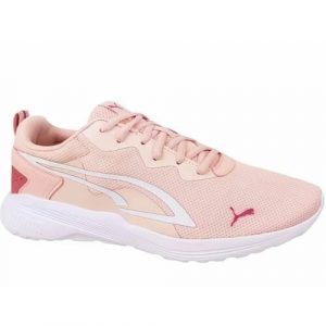 Buty treningowe damskie Puma Allday Active JR. Czerwone buty sportowe Puma, bez wzorów, z materiału, bez zapięcia. Za 254,00 zł.