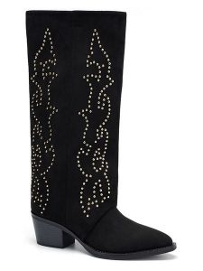 C'M Kozaki w kolorze czarnym rozmiar: 37. Czarne kozaki C'M, na zimę, bez wzorów, bez obcasa, bez zapięcia. Za 173,99 zł.