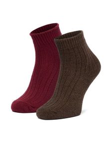 Nine West Skarpety długie CEO_LA_NW_12744_Z_AW25 (2-PACK) Brązowy. Brązowe skarpetki Nine West, bez wzorów, z nylonu. Za 39,99 zł.