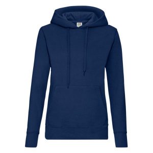 Bluza Damska Z Kapturem. Niebieskie bluzy FRUIT OF THE LOOM, xl, bez wzorów, z kapturem. Za 104,99 zł.