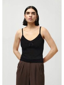 LeGer Top "Maren" w kolorze czarnym rozmiar: 44. Czarne topy LeGer, bez wzorów, bez kołnierzyka, bez ramiączek. Za 78,99 zł.