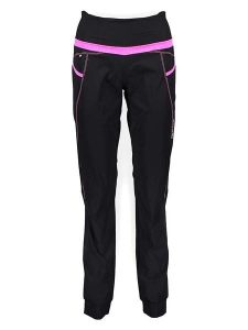Crazy Spodnie funkcyjne w kolorze czarno-różowym rozmiar: S. Czarne spodnie sportowe Crazy, s, bez wzorów, z materiału, z podwyższonym stanem, outdoorowe. Za 131,74 zł.