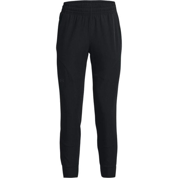 Spodnie sportowe damskie Under Armour Unstoppable Jogger. Czarne spodnie dresowe Under Armour, l, bez wzorów, z dresówki. Za 383,00 zł.