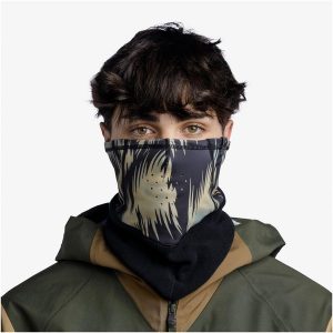 Komin na szyję - Bandana BUFF Mountain Redloy. Czarne szaliki Buff, bez wzorów. Za 116,99 zł.